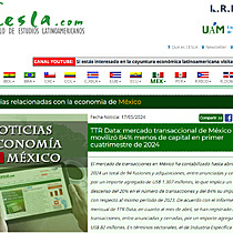 TTR Data: mercado transaccional de México movilizó 84% menos de capital en primer cuatrimestre de 2024